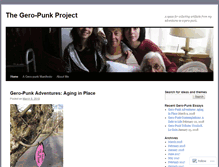 Tablet Screenshot of geropunkproject.org